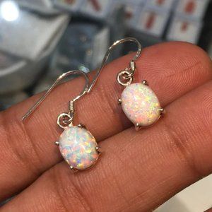 Fire Opal Earrings Healing Protection Earrings Balance Chakra Resizable